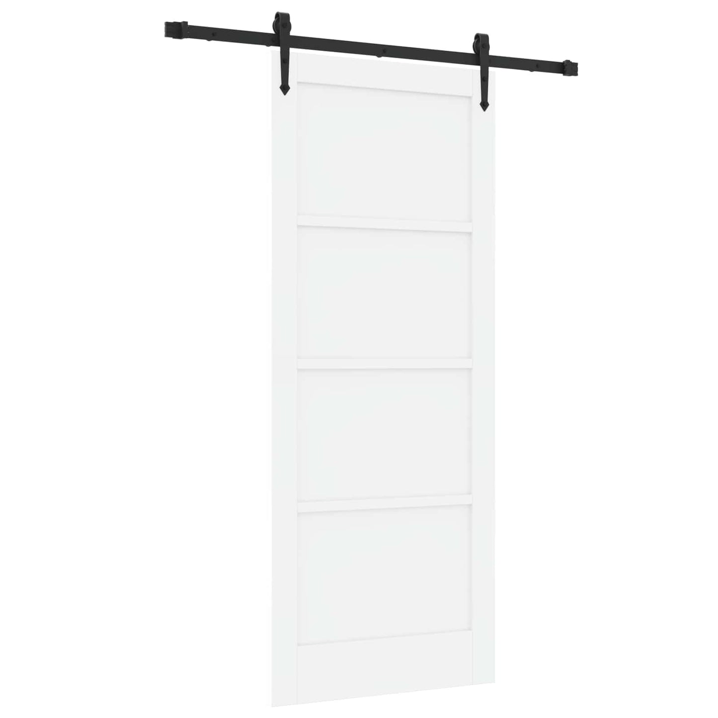Skydedør ORKDAL 83 x 202 cm Massivt fyrretræ Hvid