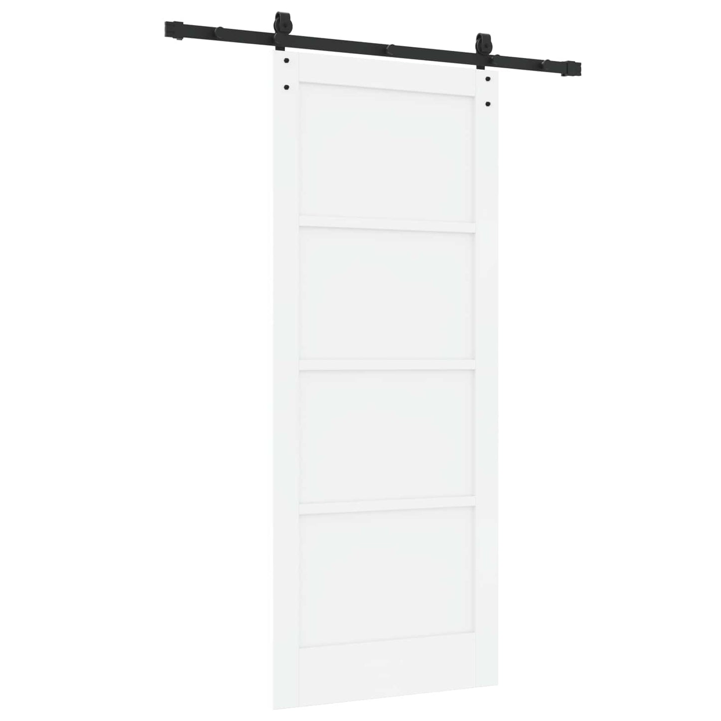 Skydedør ORKDAL 83 x 202 cm Massivt fyrretræ Hvid