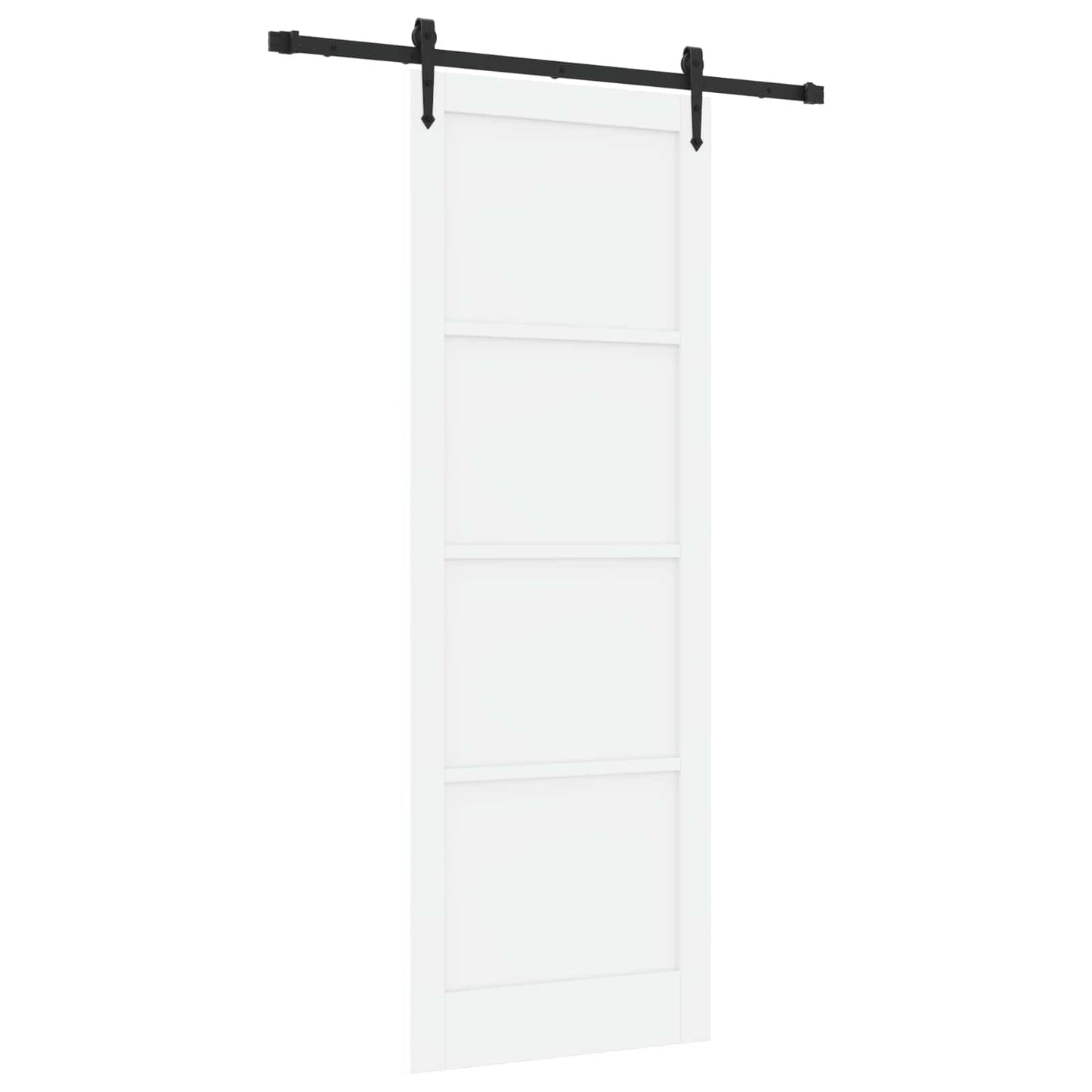 Skydedør ORKDAL 83 x 232 cm Massivt fyrretræ Hvid