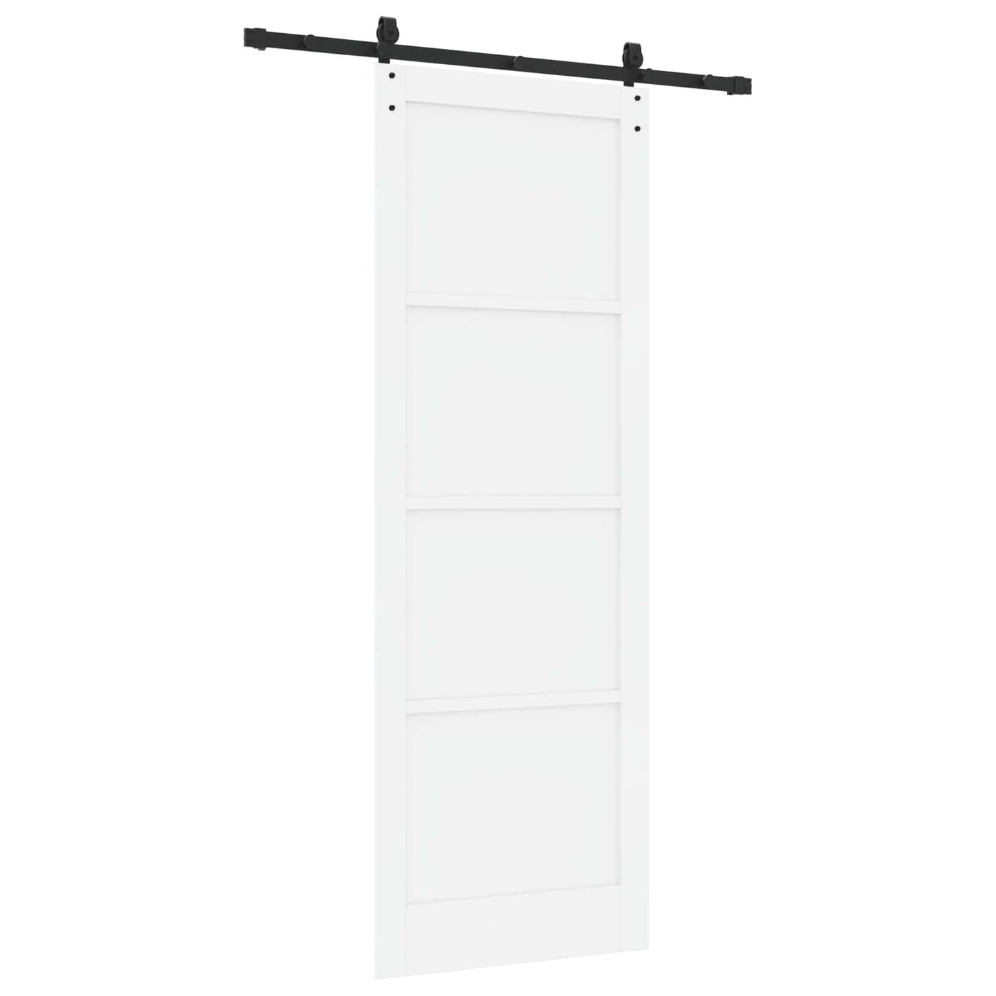 Skydedør ORKDAL 83 x 232 cm Massivt fyrretræ Hvid
