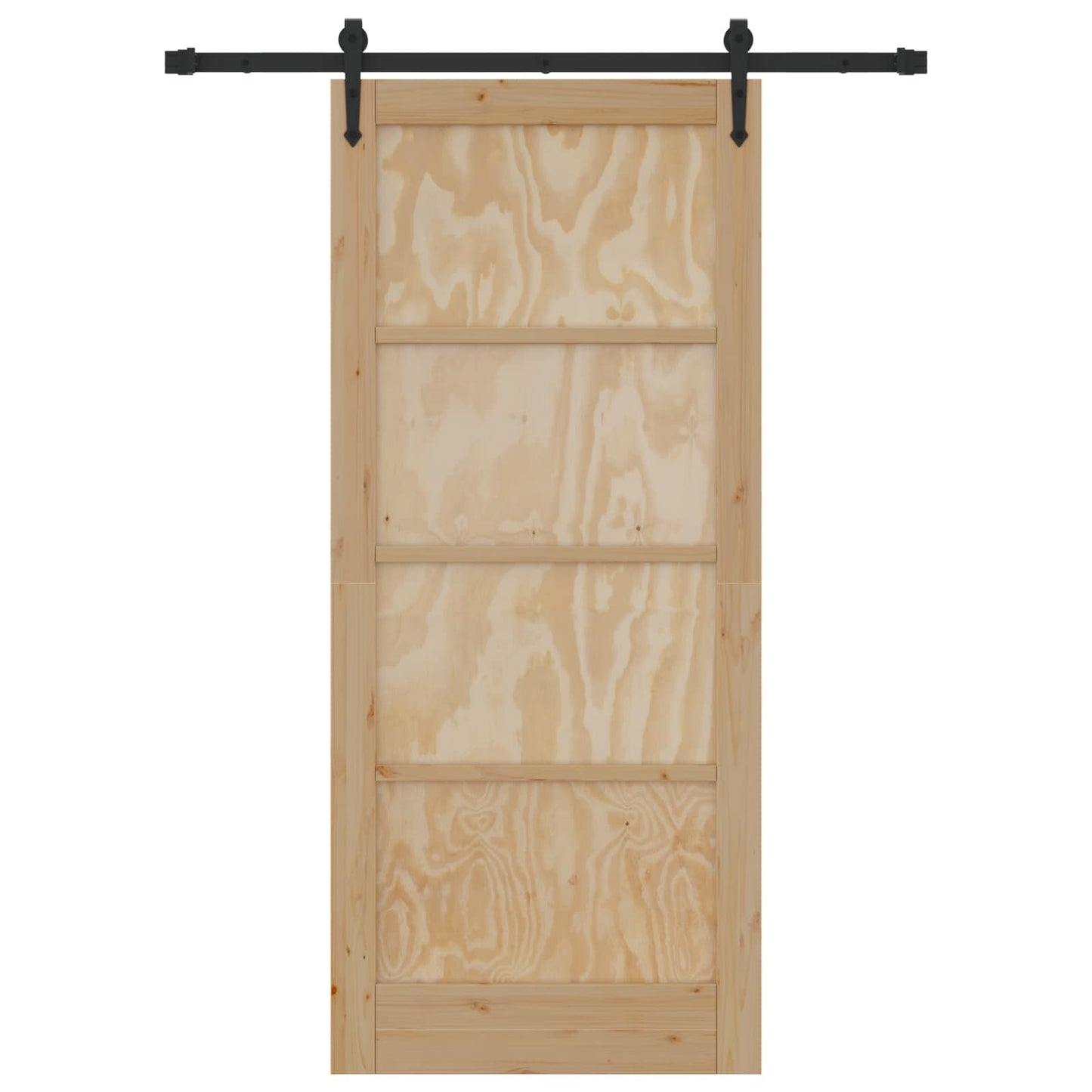 Skydedør ORKDAL 86 x 198,5 cm Massivt fyrretræ Naturfarvet