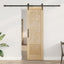 Skydedør ORKDAL 61 x 198,5 cm Massivt fyrretræ Naturfarvet