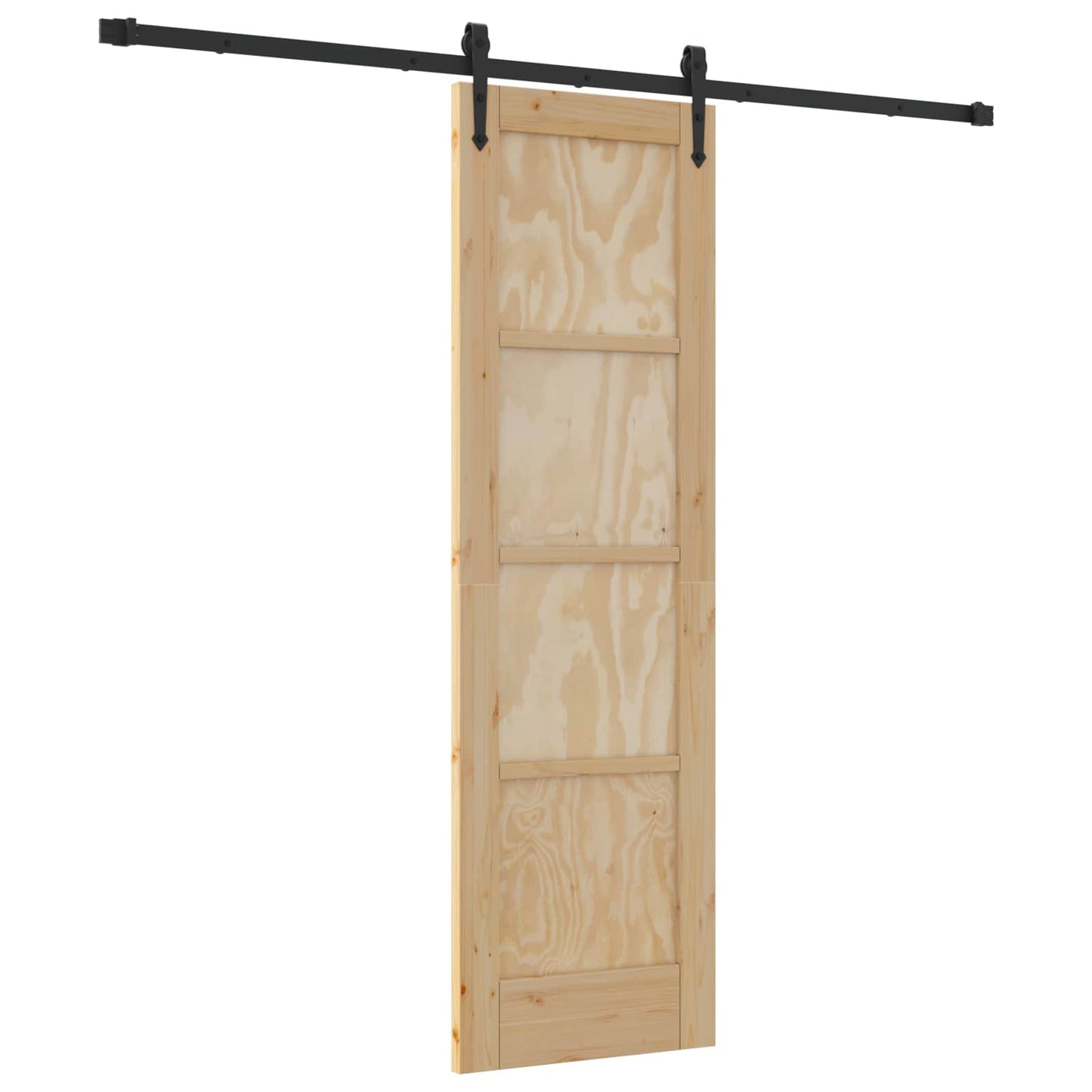 Skydedør ORKDAL 61 x 198,5 cm Massivt fyrretræ Naturfarvet