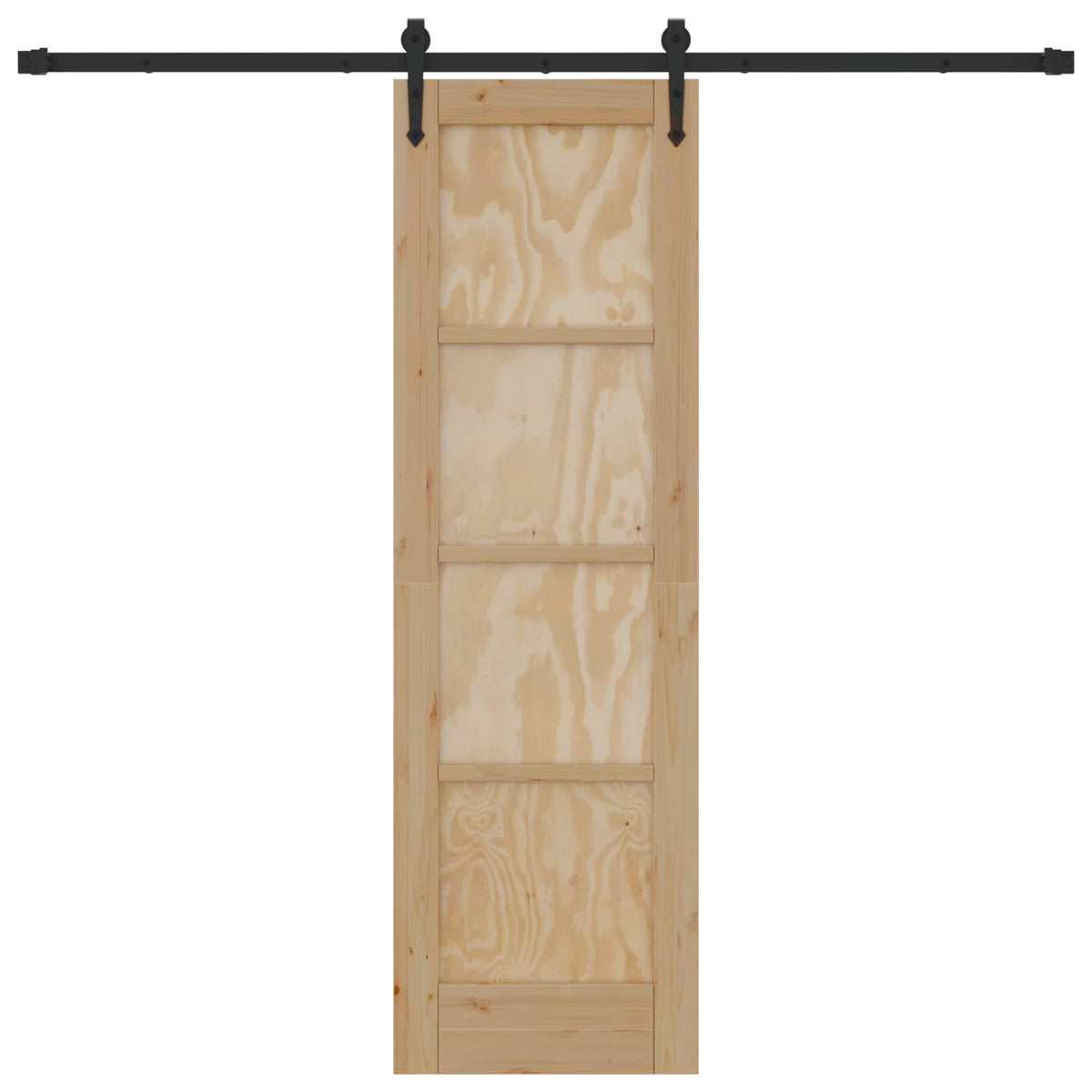 Skydedør ORKDAL 61 x 198,5 cm Massivt fyrretræ Naturfarvet