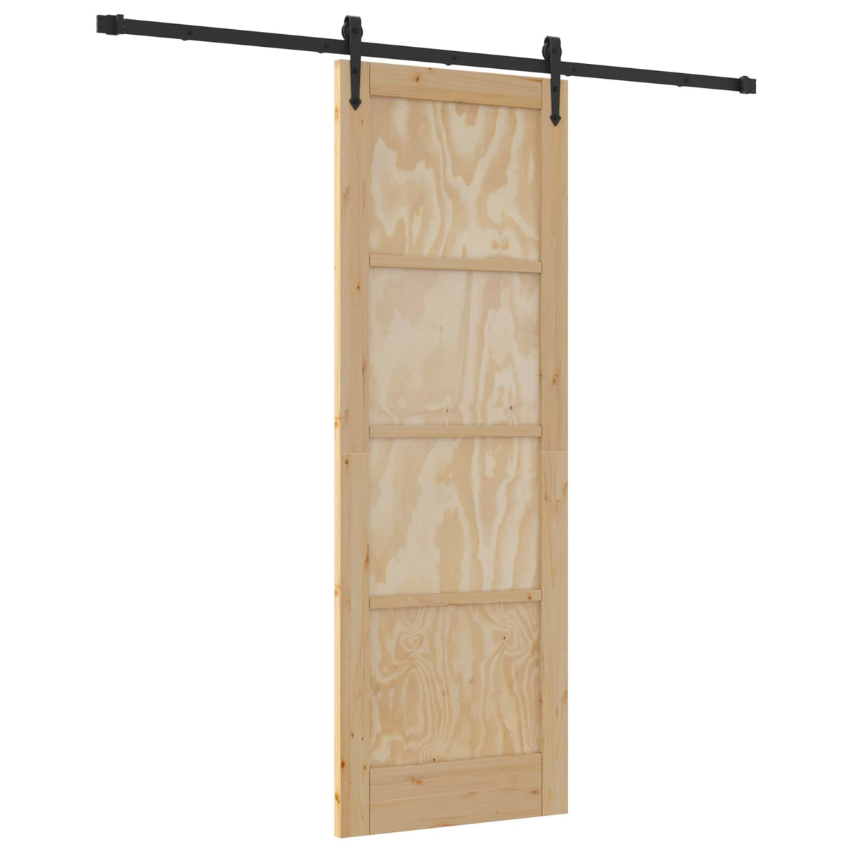 Skydedør ORKDAL 73,5 x 211 cm Massivt fyrretræ Naturfarvet
