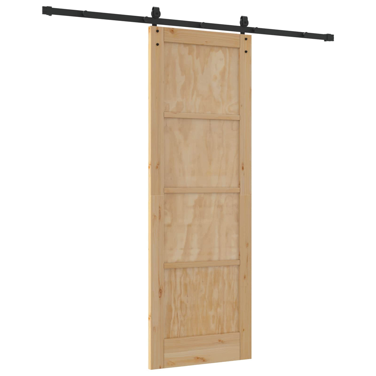 Skydedør ORKDAL 73,5 x 211 cm Massivt fyrretræ Naturfarvet