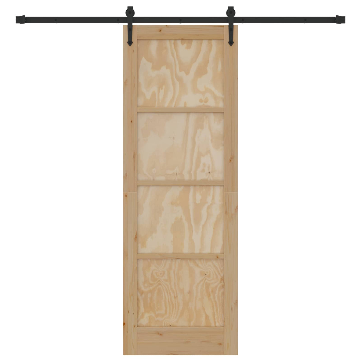 Skydedør ORKDAL 73,5 x 211 cm Massivt fyrretræ Naturfarvet