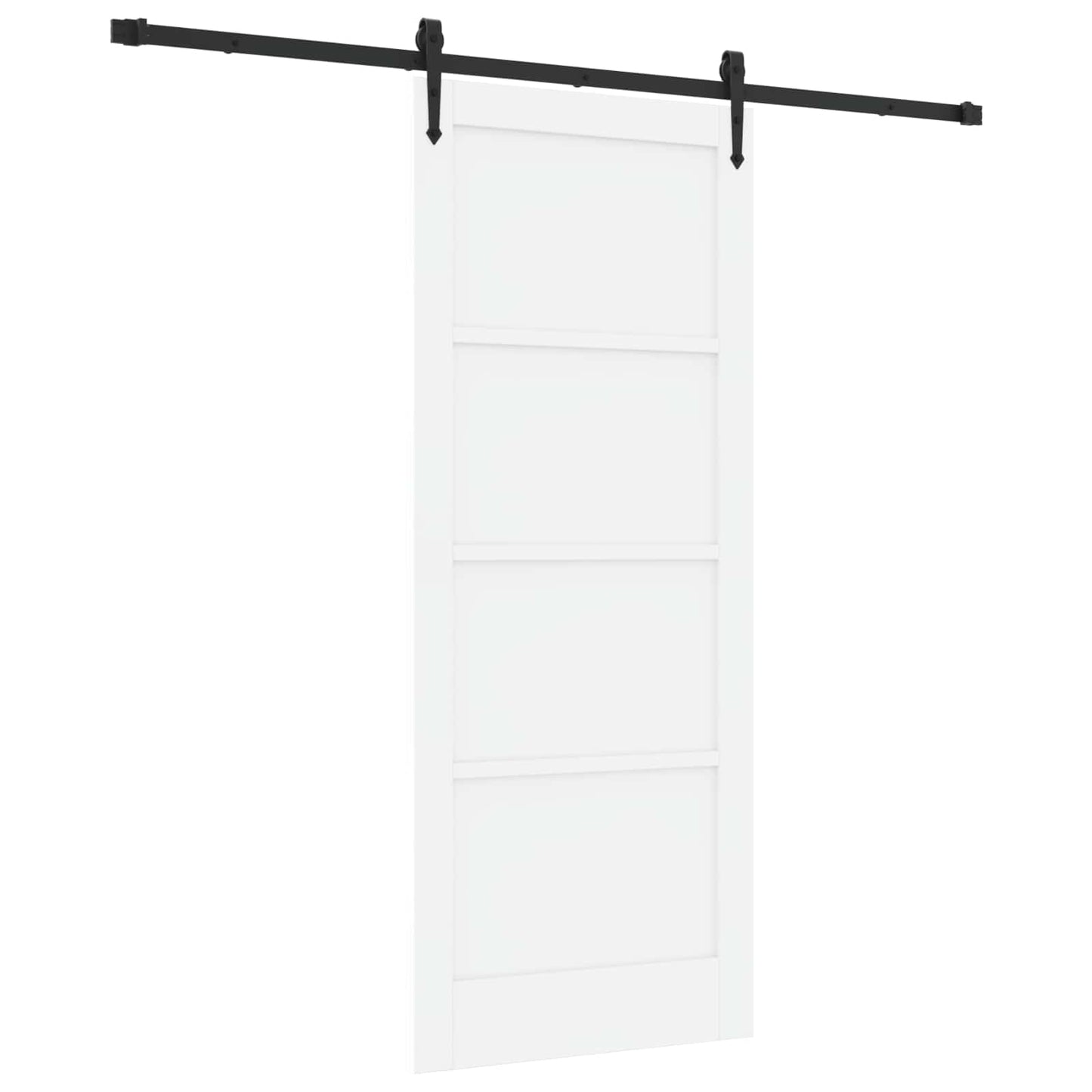 Skydedør ORKDAL 83 x 202 cm Massivt fyrretræ Hvid