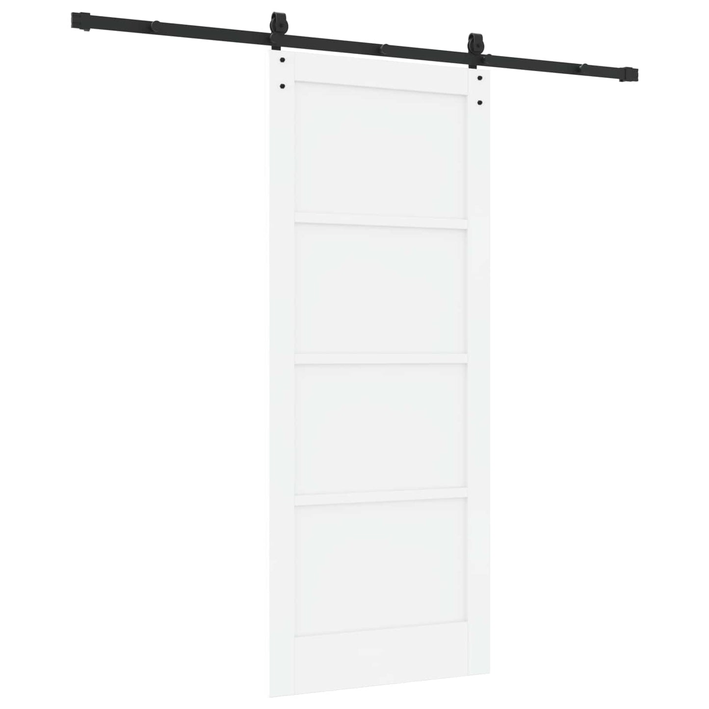 Skydedør ORKDAL 83 x 202 cm Massivt fyrretræ Hvid