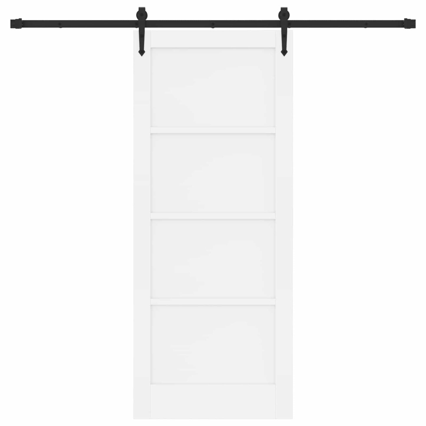 Skydedør ORKDAL 83 x 202 cm Massivt fyrretræ Hvid