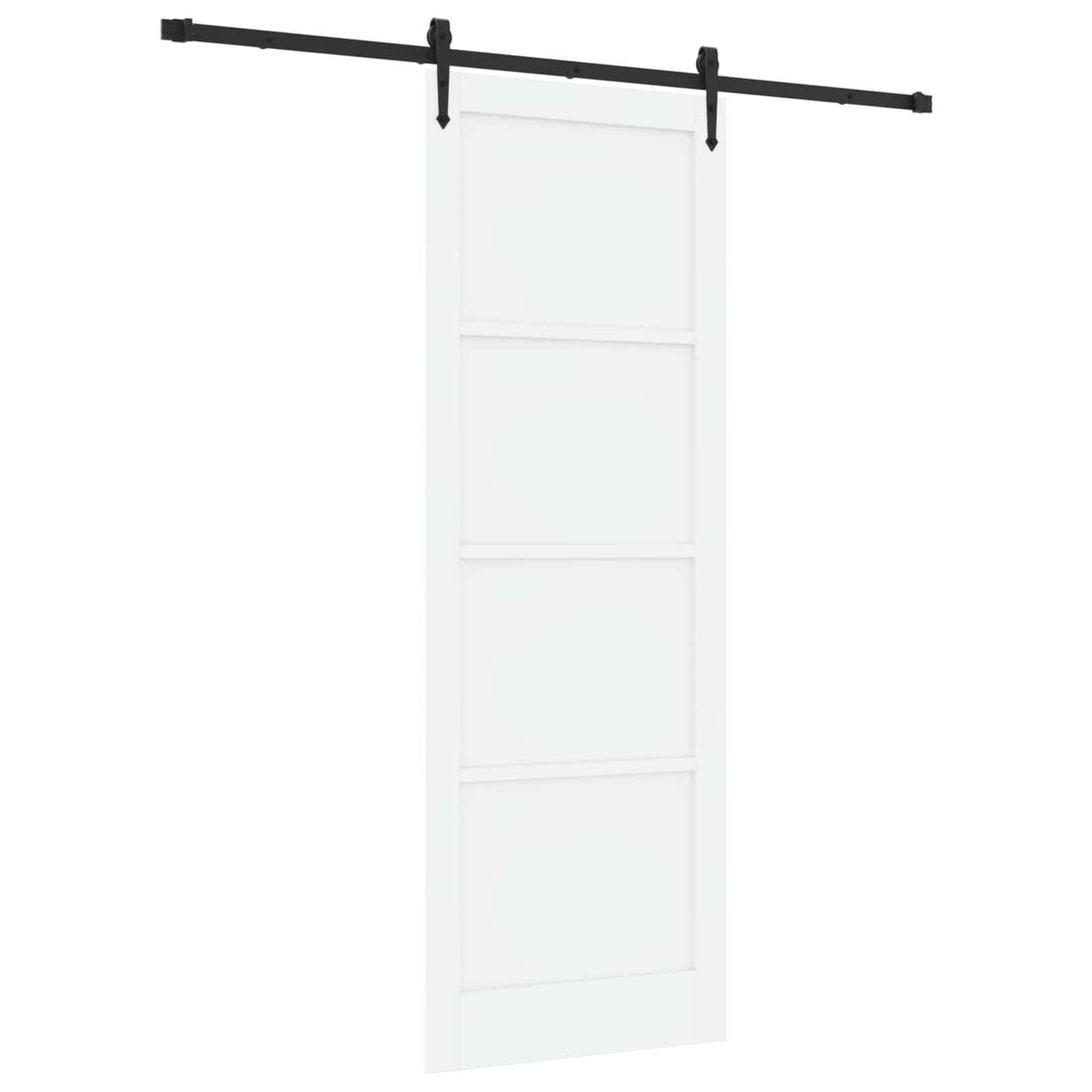 Skydedør ORKDAL 83 x 232 cm Massivt fyrretræ Hvid