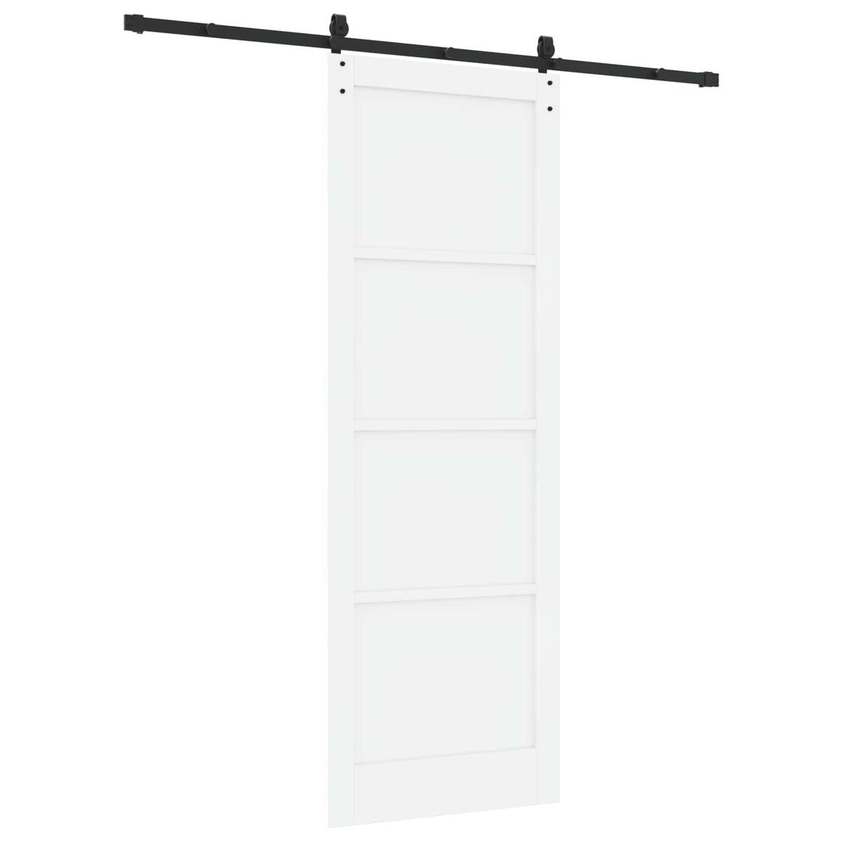 Skydedør ORKDAL 83 x 232 cm Massivt fyrretræ Hvid