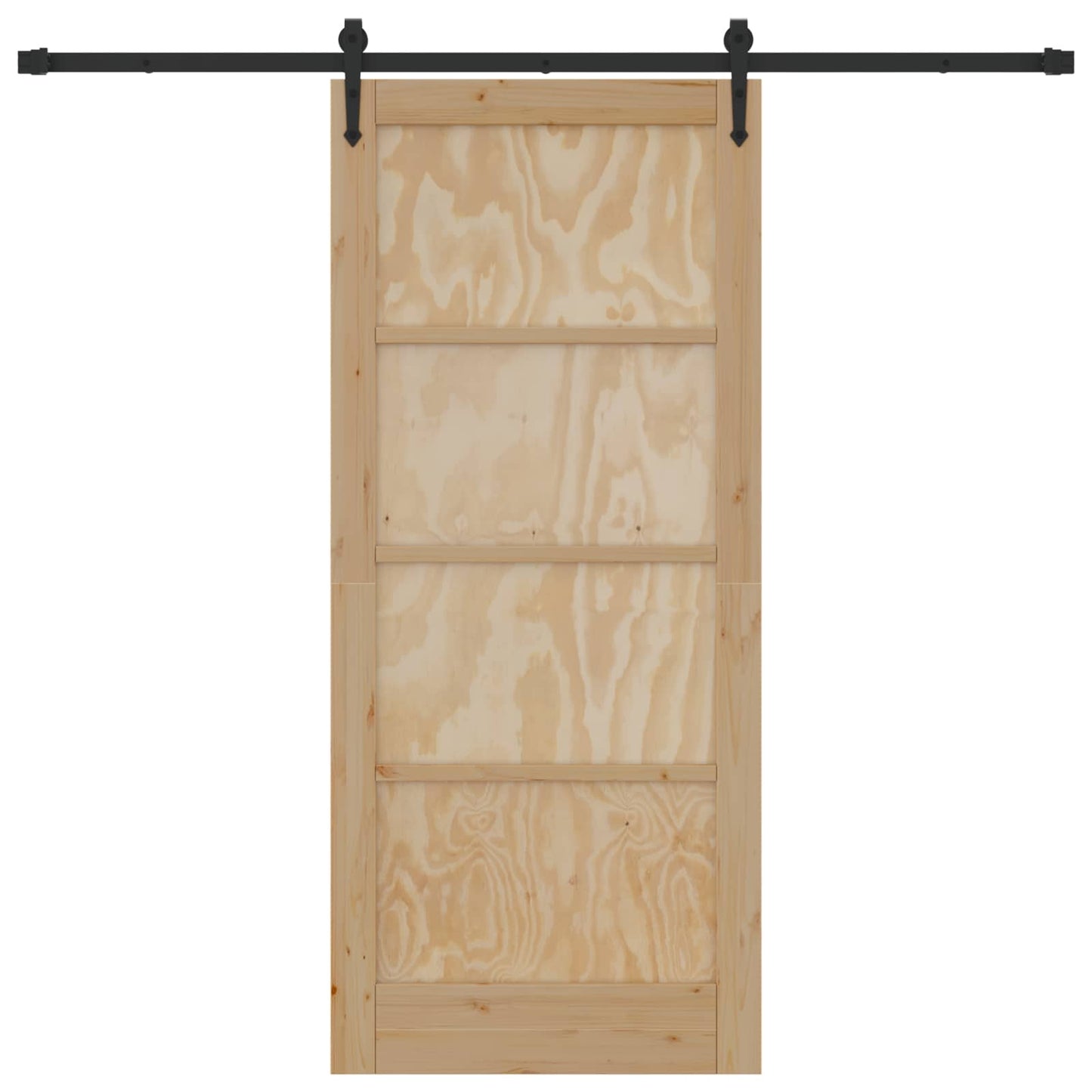 Skydedør ORKDAL 86 x 198,5 cm Massivt fyrretræ Naturfarvet