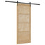 Skydedør ORKDAL 86 x 211 cm Massivt fyrretræ Naturfarvet