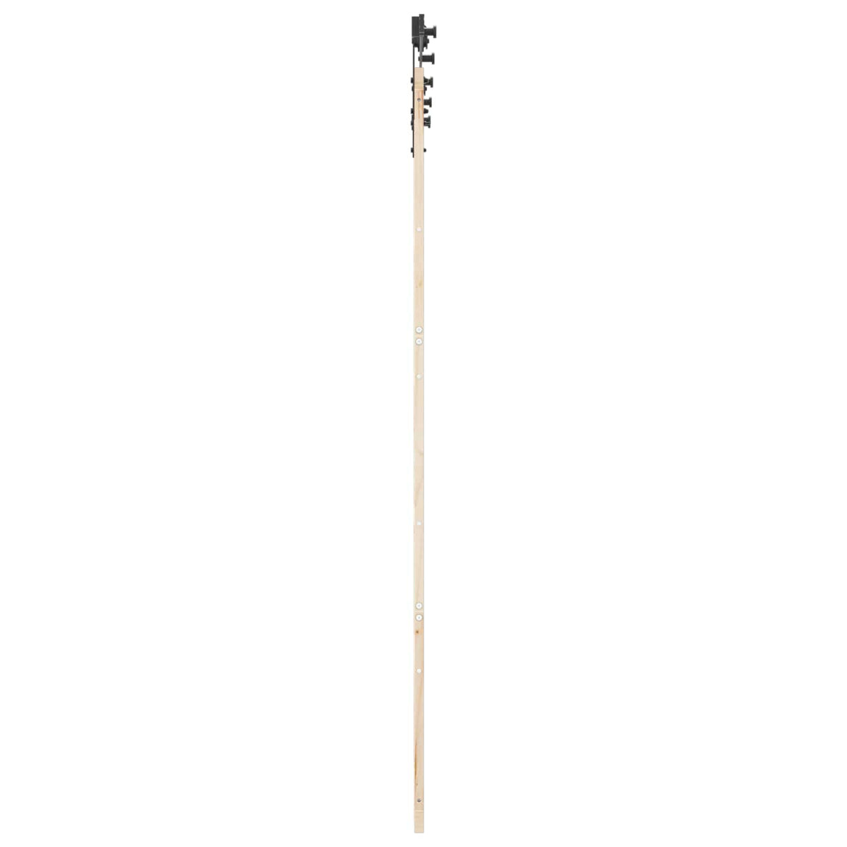 Skydedør 80 x 208 cm Massivt fyrretræ Naturfarvet
