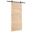 Skydedør Naturfarvet 80 x 208 cm Massivt fyrretræ