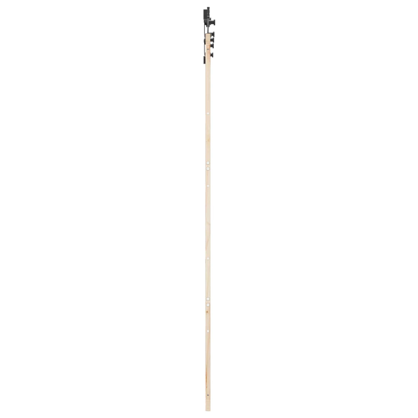 Skydedør Naturfarvet 80 x 208 cm Massivt fyrretræ