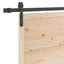 Skydedør Naturfarvet 80 x 208 cm Massivt fyrretræ
