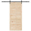 Skydedør Naturfarvet 80 x 208 cm Massivt fyrretræ