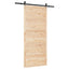Skydedør Naturfarvet 80 x 208 cm Massivt fyrretræ