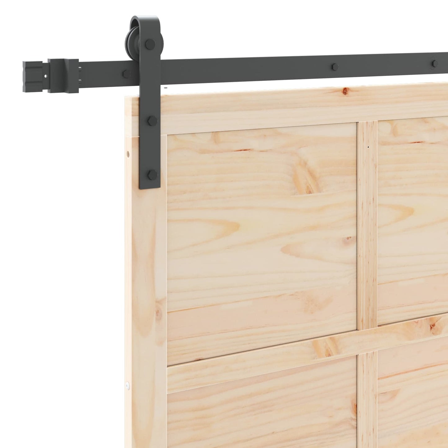 Skydedør Naturfarvet 80 x 208 cm Massivt fyrretræ