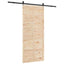 Skydedør Naturfarvet 80 x 208 cm Massivt fyrretræ
