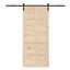 Skydedør Naturfarvet 90 x 208 cm Massivt fyrretræ