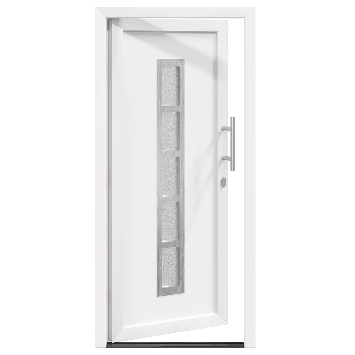 Hoveddør 98 x 208 cm PVC Hvid