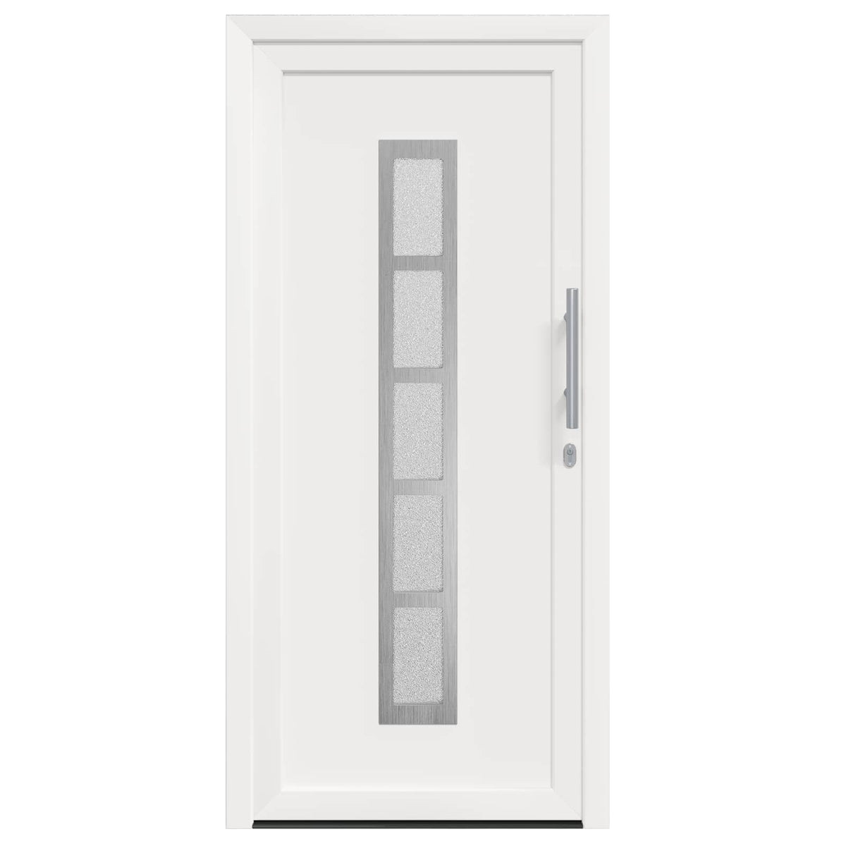 Hoveddør 108 x 208 cm PVC Hvid