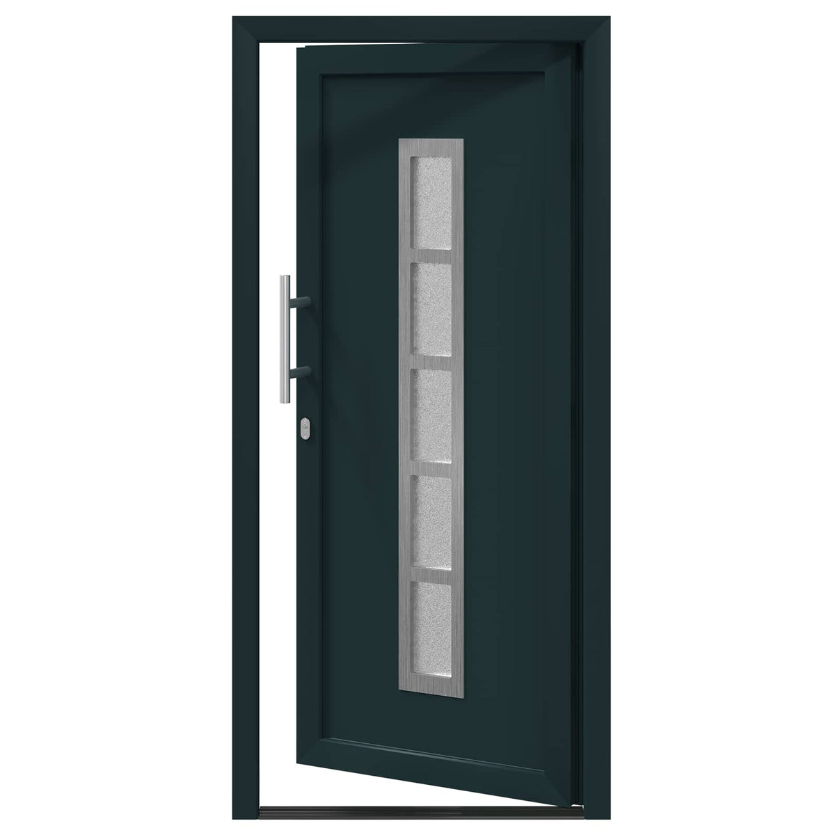 Hoveddør 88 x 200 cm PVC Antracit