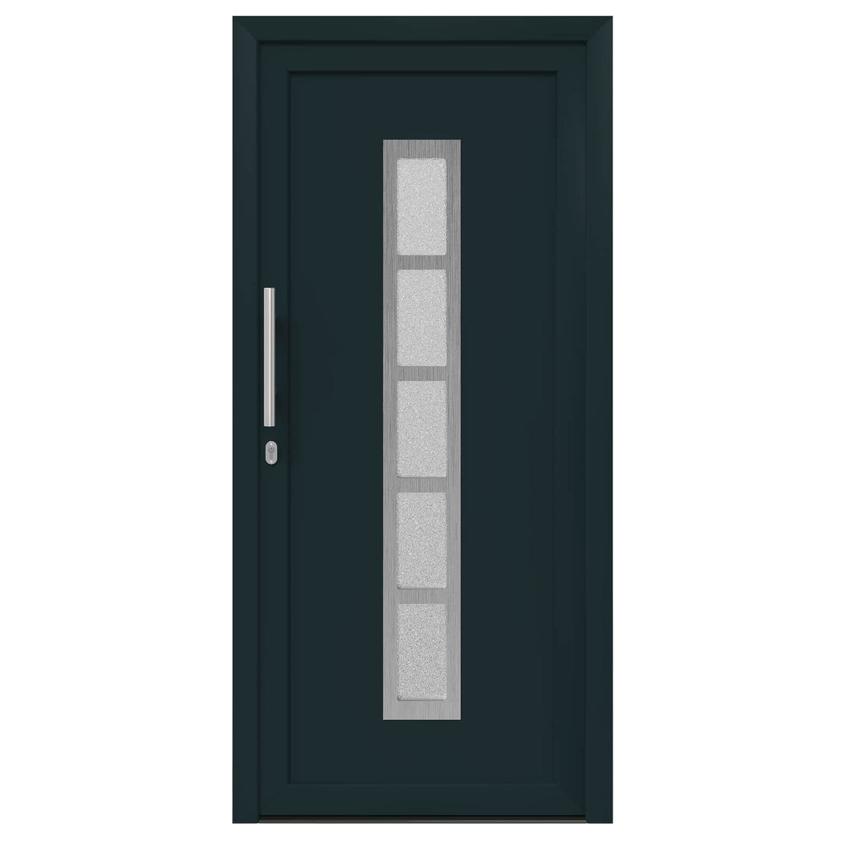 Hoveddør 98 x 200 cm PVC Antracit