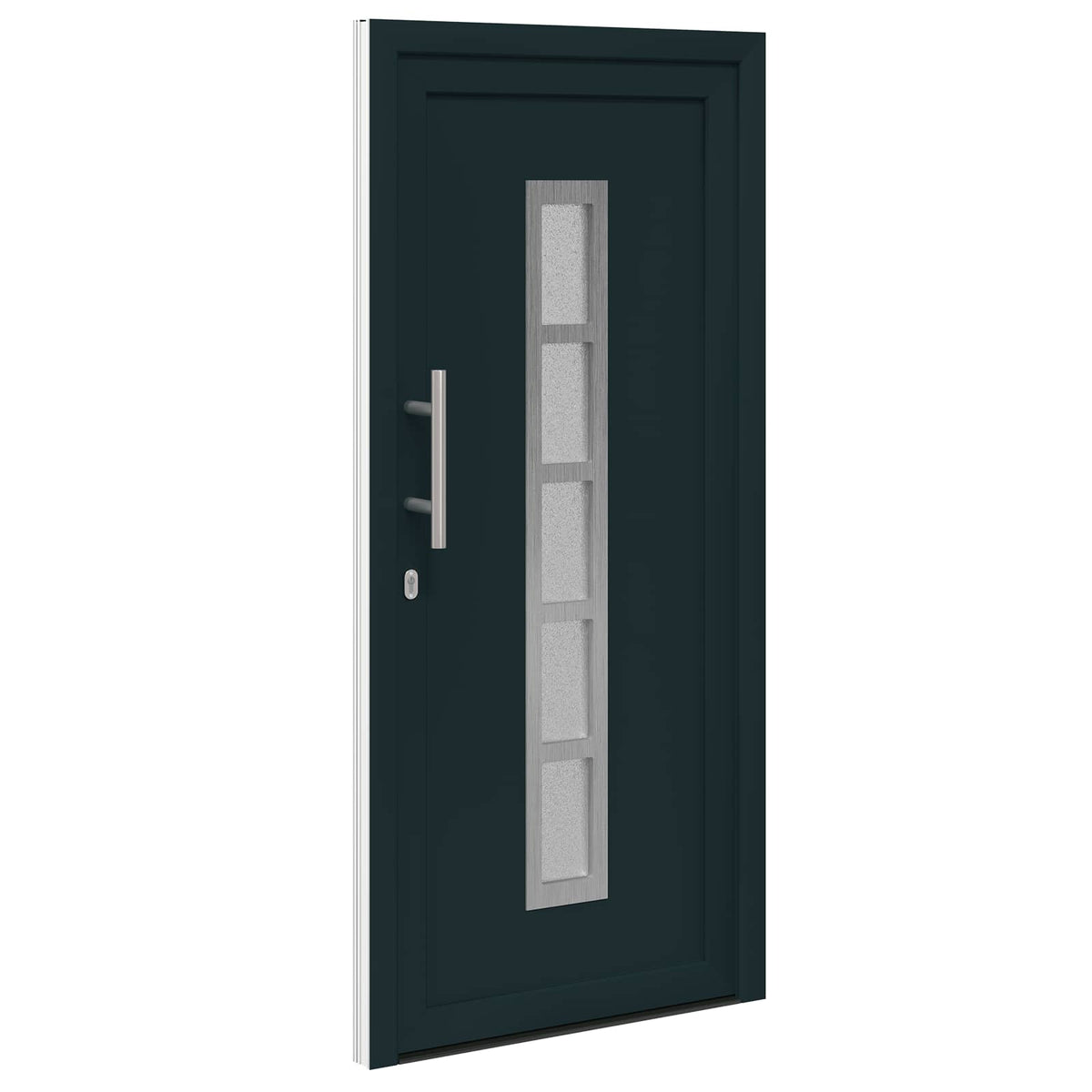 Hoveddør 98 x 208 cm PVC Antracit