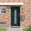 Hoveddør 98 x 200 cm PVC Antracit