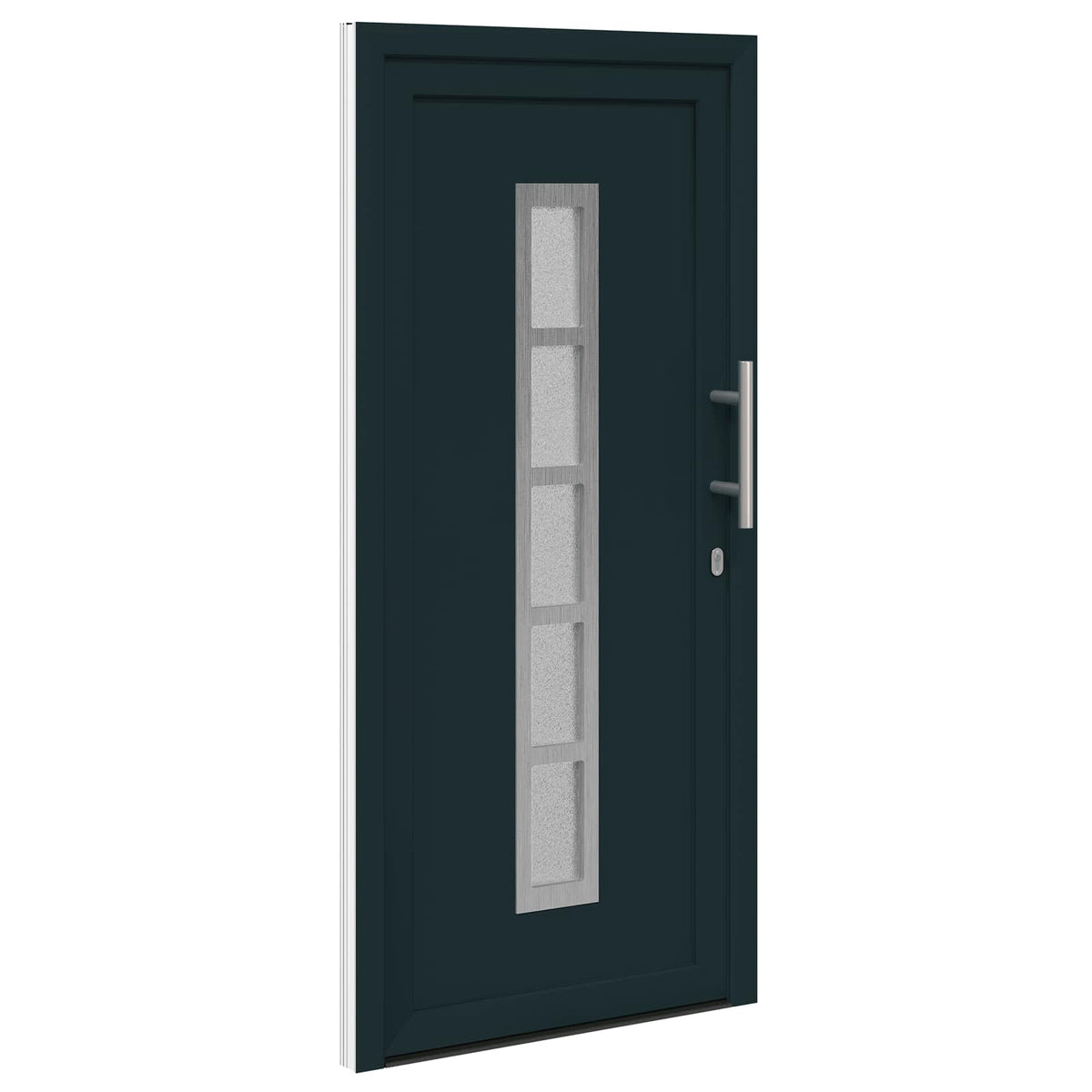 Hoveddør 98 x 200 cm PVC Antracit