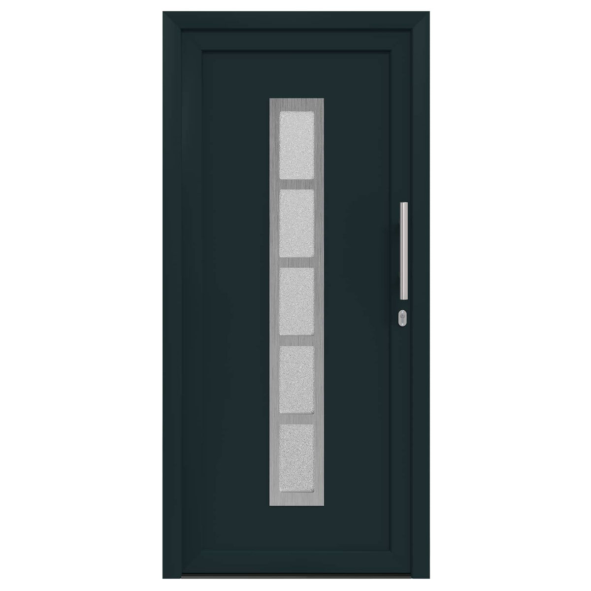 Hoveddør 98 x 200 cm PVC Antracit
