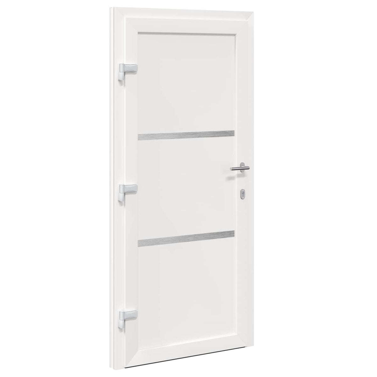 Hoveddør 108 x 208 cm PVC Hvid