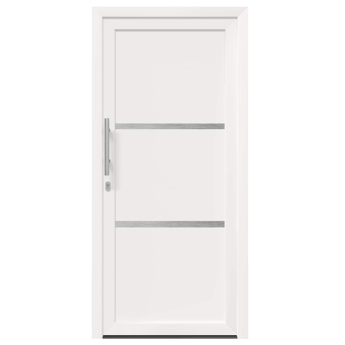 Hoveddør 108 x 208 cm PVC Hvid