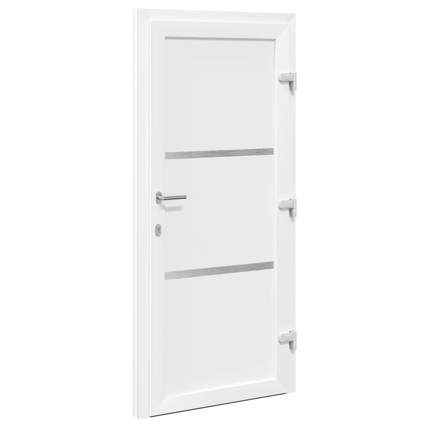 Hoveddør 88 x 200 cm PVC Hvid