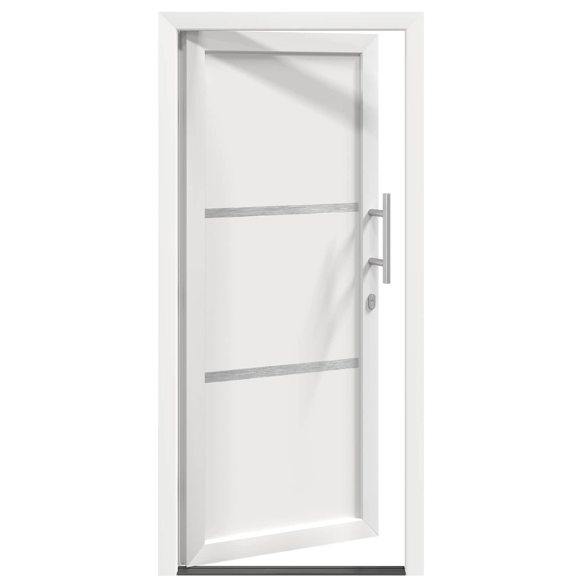 Hoveddør 98 x 200 cm PVC Hvid
