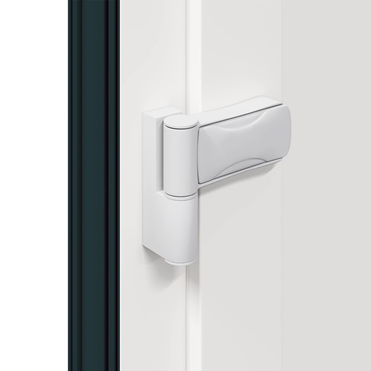 Hoveddør 88 x 200 cm PVC Antracit