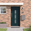 Hoveddør 88 x 200 cm PVC Antracit