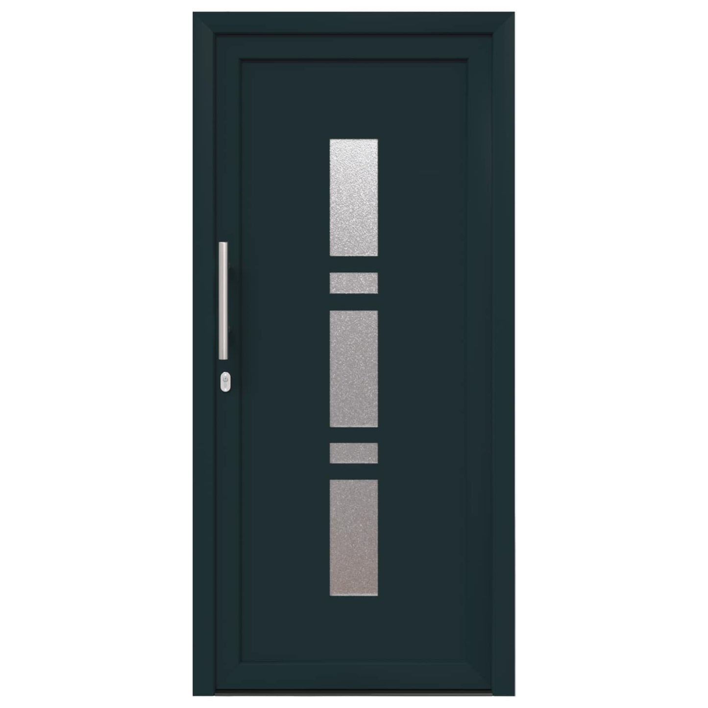 Hoveddør 88 x 200 cm PVC Antracit