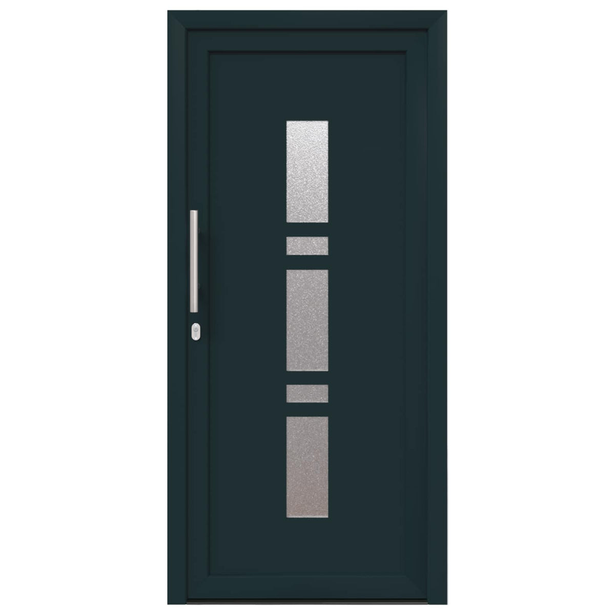 Hoveddør 98 x 200 cm PVC Antracit