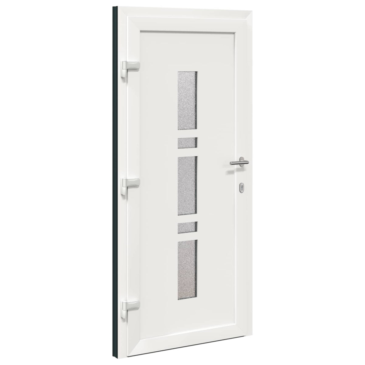 Hoveddør 98 x 208 cm PVC Antracit
