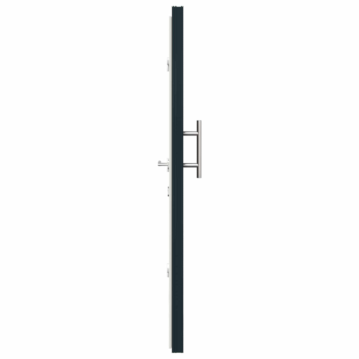 Hoveddør 98 x 208 cm PVC Antracit