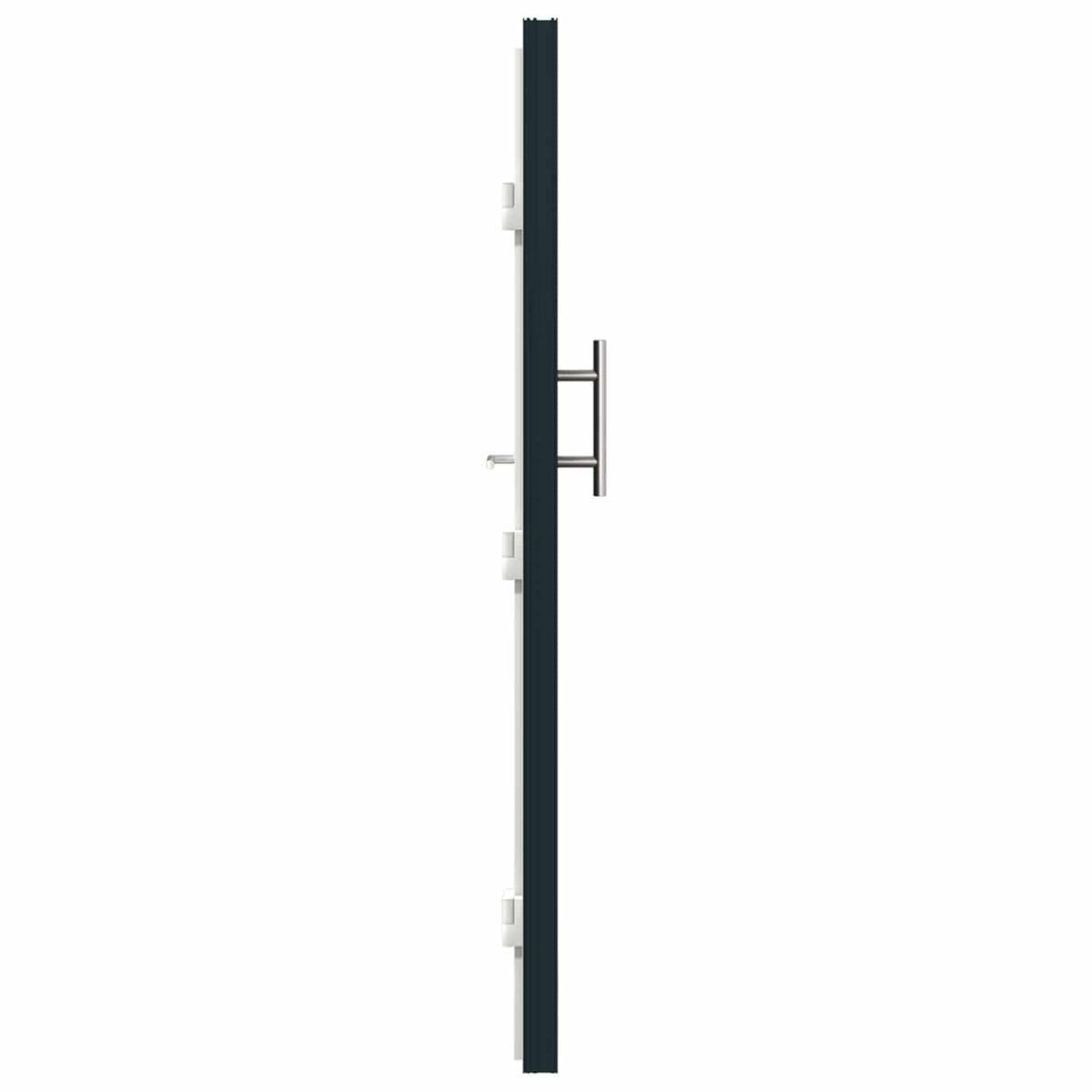 Hoveddør 108 x 208 cm PVC Antracit