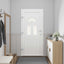 Hoveddør 88 x 200 cm PVC Antracit