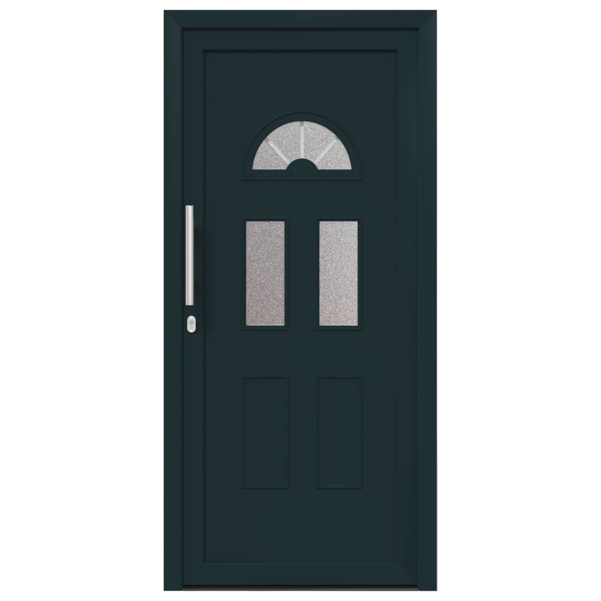 Hoveddør 98 x 208 cm PVC Antracit