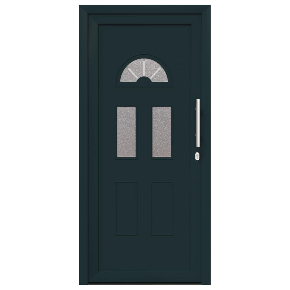 Hoveddør 98 x 198 cm PVC Antracit