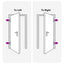 Hoveddør Antracit 88 x 200 cm PVC